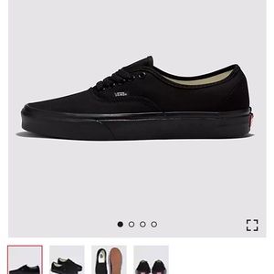 Black Vans shoes